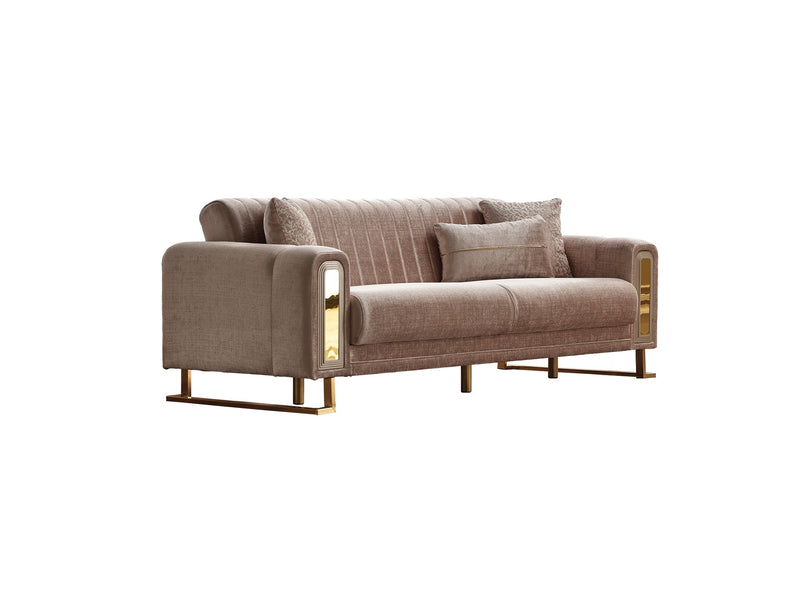 Lotus Convertible Sofa Cream in Cream - 101-LOT-13553-3
