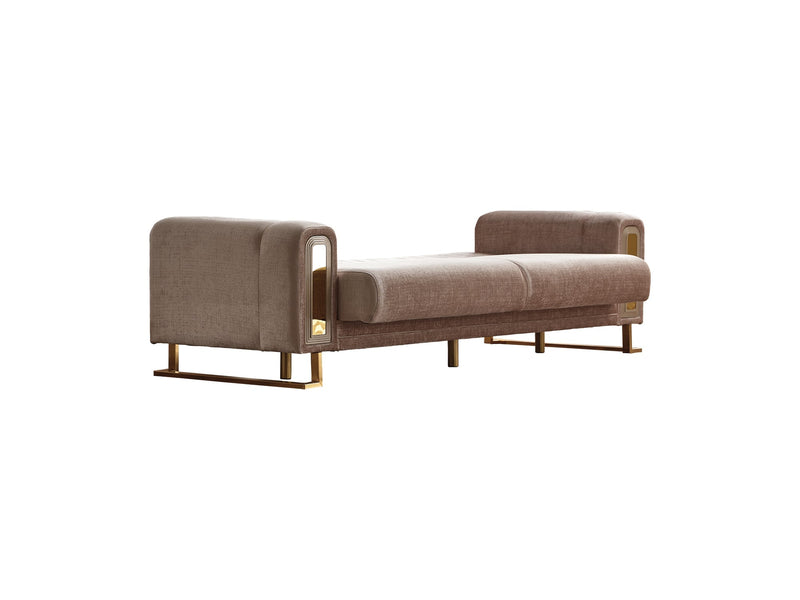 Lotus Convertible Sofa Cream in Cream - 101-LOT-13553-3