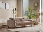Lotus Convertible Sofa Cream in Cream - 101-LOT-13553-3