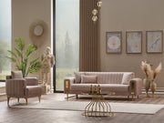 Lotus Convertible Sofa Cream in Cream - 101-LOT-13553-3