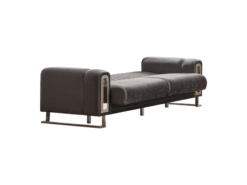 Lotus Convertible Sofa Grey in Grey - 101-LOT-14245-3