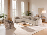 Lotus Sectional Sofa in Beige - 200-ZEN-LOT-BEI-S