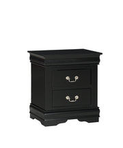  Louis Philip Black Sleigh Bedroom Set - Lara FurnitureBedroom Set