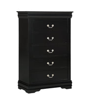  Louis Philip Black Sleigh Bedroom Set - Lara FurnitureBedroom Set