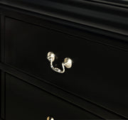Louis Philip Black Sleigh Youth Bedroom Set - Lara FurnitureYouth Bedroom Set