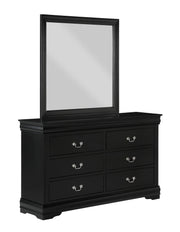  Louis Philip Black Youth Sleigh Bedroom Set - Lara FurnitureYouth Bedroom Set