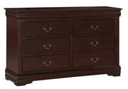 Louis Philip Cherry Sleigh Bedroom Set - Lara FurnitureBedroom Set