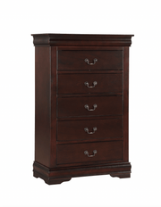 Louis Philip Cherry Sleigh Bedroom Set - Lara FurnitureBedroom Set