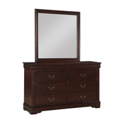 Louis Philip Cherry Sleigh Bedroom Set - Lara FurnitureBedroom Set