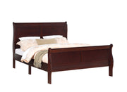 Louis Philip Cherry Sleigh Bedroom Set - Lara FurnitureBedroom Set
