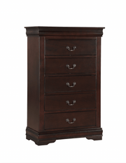 Louis Philip Cherry Youth Sleigh Bedroom Set - Lara FurnitureYouth Bedroom Set