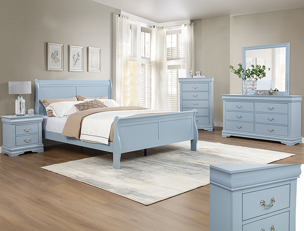 Louis Philip Twin Hb/Fb Blue - B3760-T-HBFB