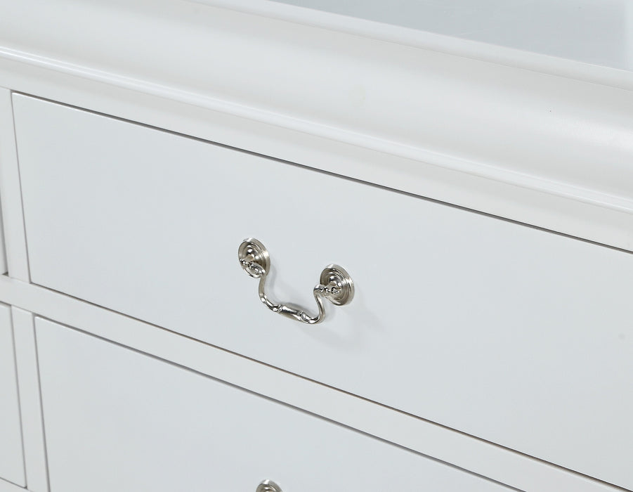 white dresser silver knobs White Dresser With Silver Knobs