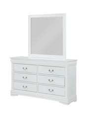 Louis Philip White Sleigh Bedroom Set - Lara FurnitureBedroom Set