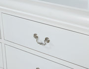Louis Philip White Sleigh Bedroom Set - Lara FurnitureBedroom Set