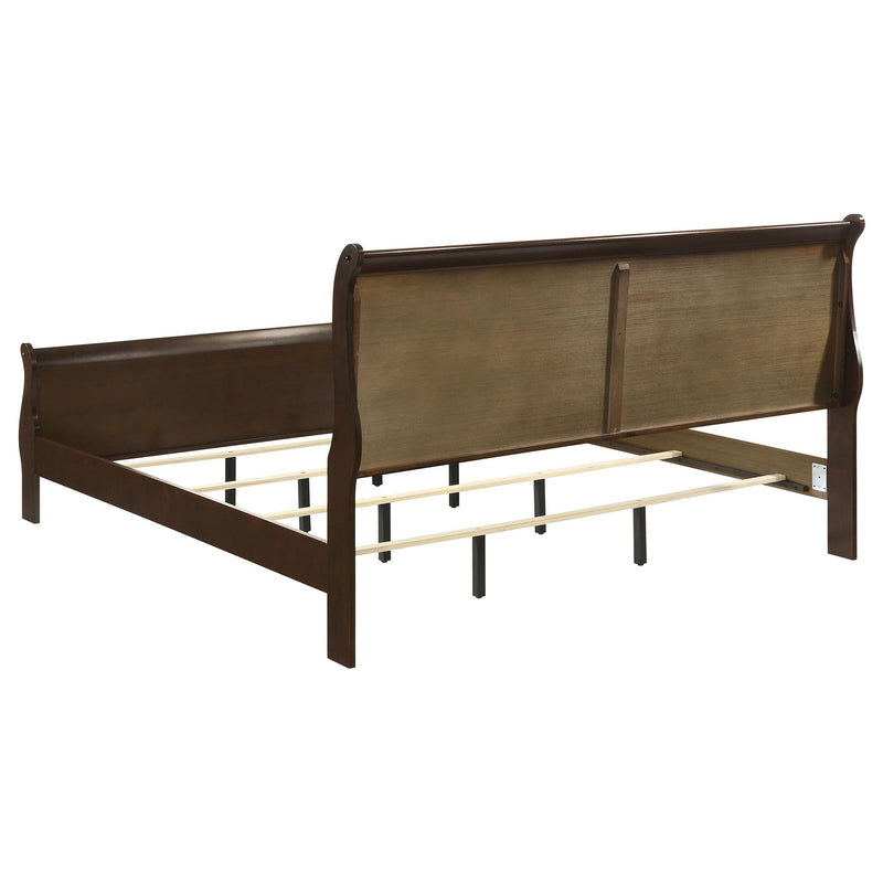 Louis Philippe 4-piece Eastern King Bedroom Set Cappuccino - 202411KE-S4