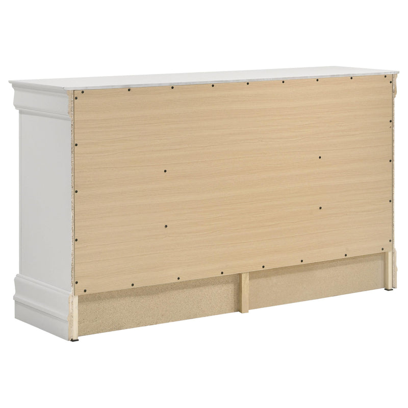 Louis Philippe 4-piece Full Bedroom Set White - 202441F-S4
