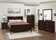 Louis Philippe 5-drawer Bedroom Chest Cappuccino - 202415