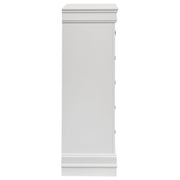 Louis Philippe 5-drawer Bedroom Chest White - 202445