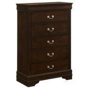 Louis Philippe 5-piece Eastern King Bedroom Set Cappuccino - 202411KE-S5