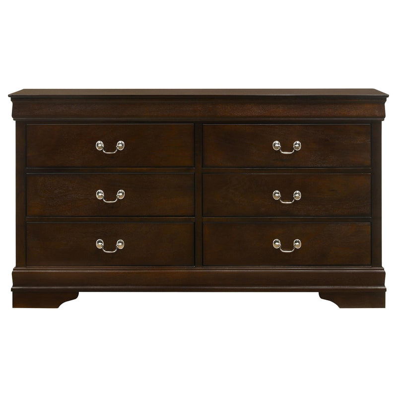 Louis Philippe 5-piece Eastern King Bedroom Set Cappuccino - 202411KE-S5