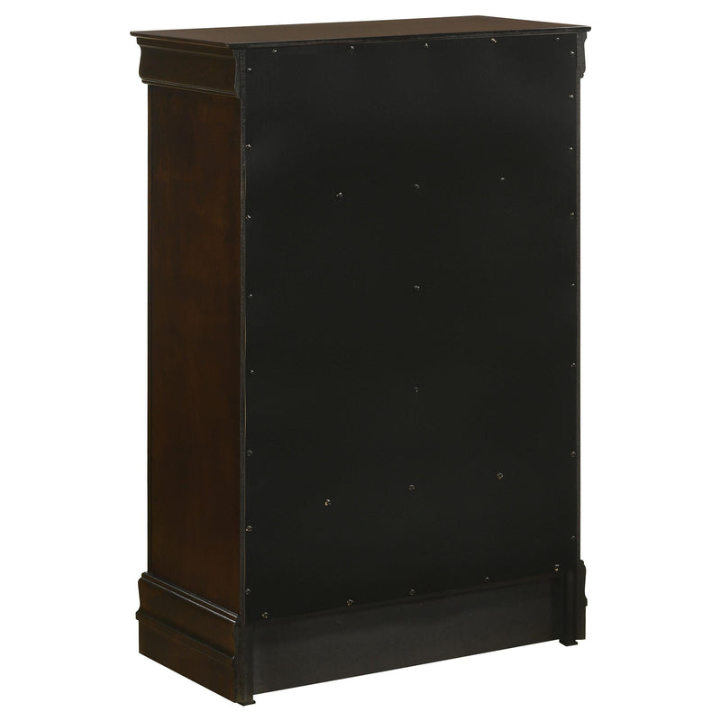 Louis Philippe 5-piece Full Bedroom Set Cappuccino - 202411F-S5