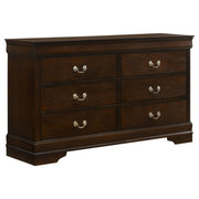 Louis Philippe 5-piece Full Bedroom Set Cappuccino - 202411F-S5