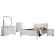 Louis Philippe 5-piece Full Bedroom Set White - 202441F-S5