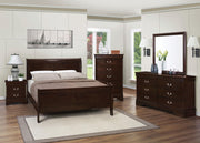 Louis Philippe 5-piece Queen Bedroom Set Cappuccino - 202411Q-S5