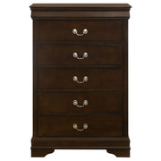 Louis Philippe 5-piece Queen Bedroom Set Cappuccino - 202411Q-S5