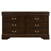 Louis Philippe 6-drawer Dresser Cappuccino - 202413