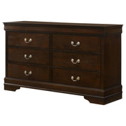 Louis Philippe 6-drawer Dresser Cappuccino - 202413