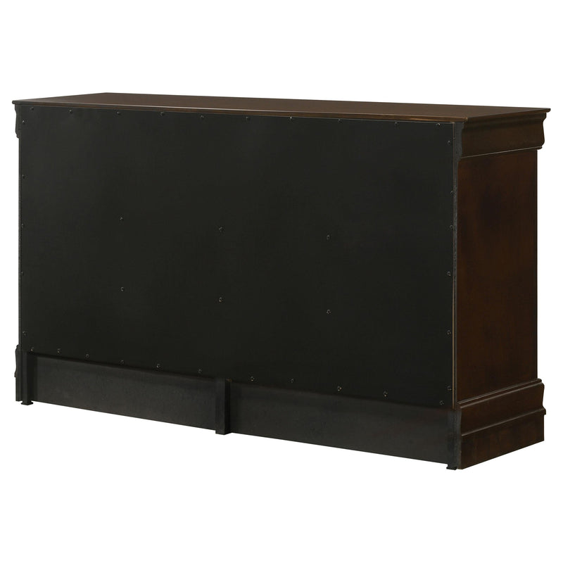 Louis Philippe 6-drawer Dresser Cappuccino - 202413