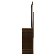 Louis Philippe 6-drawer Dresser with Mirror Cappuccino - 202413M