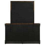 Louis Philippe 6-drawer Dresser with Mirror Cappuccino - 202413M