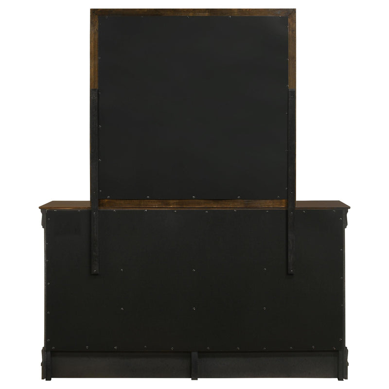 Louis Philippe 6-drawer Dresser with Mirror Cappuccino - 202413M