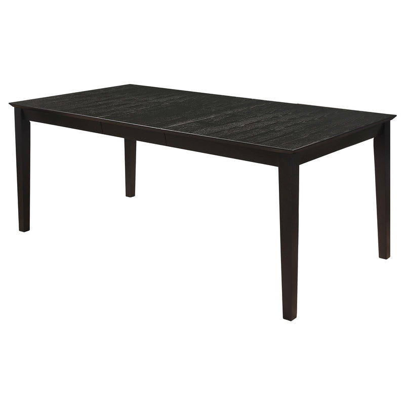 Louise 5-piece Rectangular Extension Leaf Dining Set Black - 101561-S5