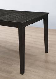 Louise Rectangular 78-inch Extension Leaf Dining Table Black - 101561