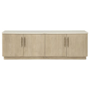 Lucaire 4-Door TV Stand for TVs up to 77 Inches Honed Cream and Sandstone - 706743
