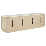 Lucaire 4-Door TV Stand for TVs up to 77 Inches Honed Cream and Sandstone - 706743