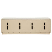 Lucaire 4-Door TV Stand for TVs up to 77 Inches Honed Cream and Sandstone - 706743