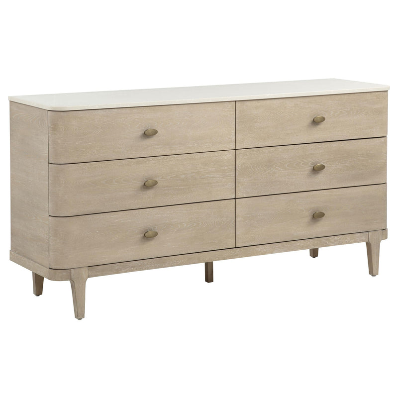 Lucaire 4-piece California King Bedroom Set Sandstone - 225181KW-S4