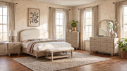 Lucaire 5-piece Eastern King Bedroom Set Sandstone - 225181KE-S5