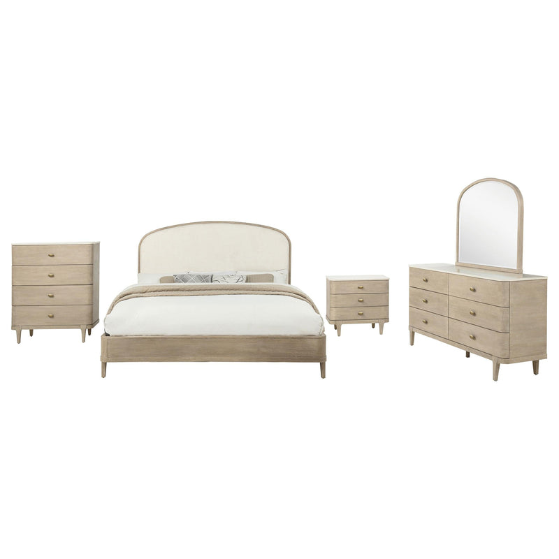 Lucaire 5-piece Queen Bedroom Set Sandstone - 225181Q-S5