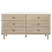 Lucaire 6-drawer Dresser Cabinet Sandstone - 225183