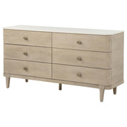Lucaire 6-drawer Dresser Cabinet Sandstone - 225183