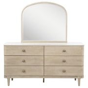 Lucaire 6-drawer Dresser Cabinet with Mirror Sandstone - 225183M