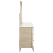 Lucaire 6-drawer Dresser Cabinet with Mirror Sandstone - 225183M