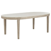 Lucaire 84-inch Cultured Marble Top Dining Table Honed Cream - 105960
