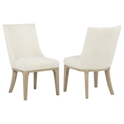 Lucaire Arched Upholstered Dining Side Chair Cream (Set of 2) - 105962
